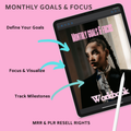 Monthly Goals & Focus Workbook MRR PLR