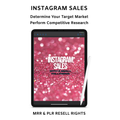 Instagram Sales MRR PLR