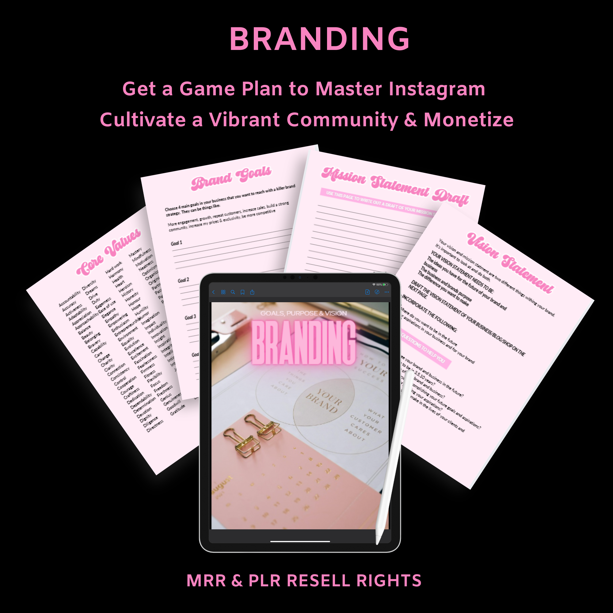 Branding: Goals, Purpose & Vision MRR PLR